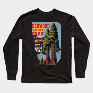 Redwood National Park California Aged Look Long Sleeve T-Shirt